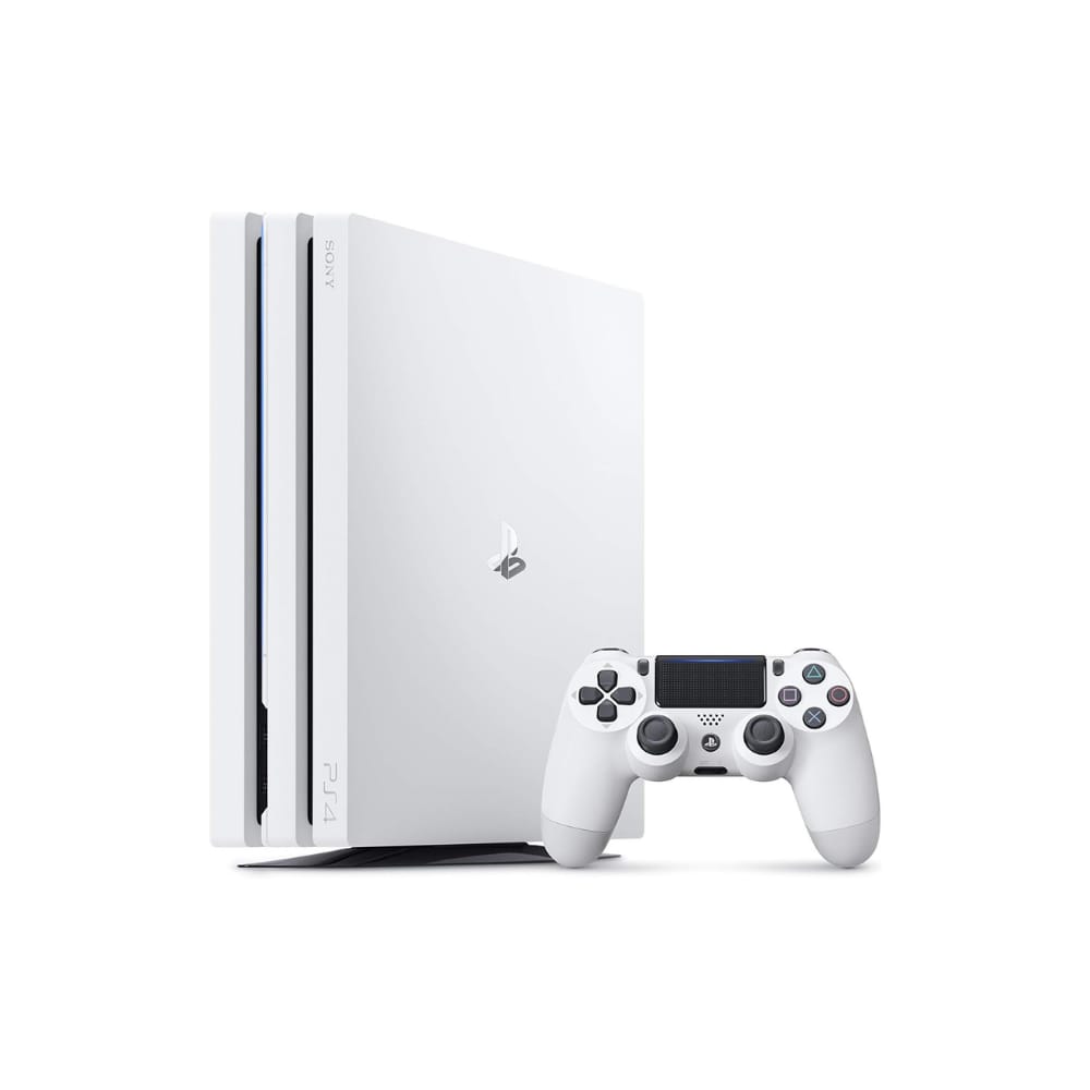 Sony PlayStation PS4 Pro - 1TB, White & Black.